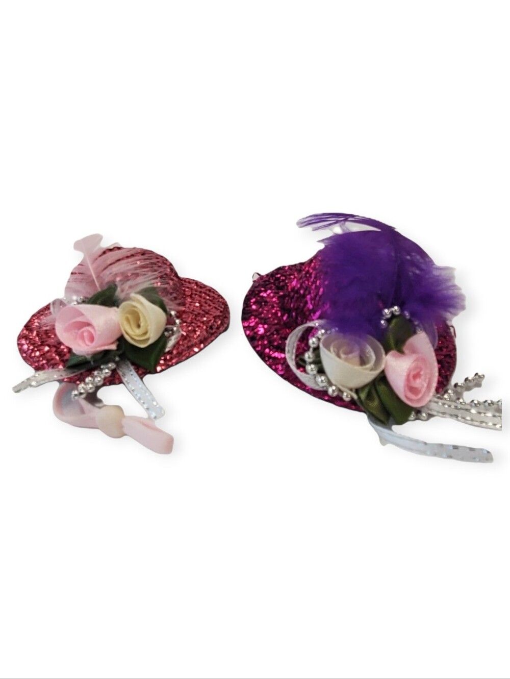 NWT Chick Outfitters Fancy Chicken Hats Pink & Purple 2-Pack